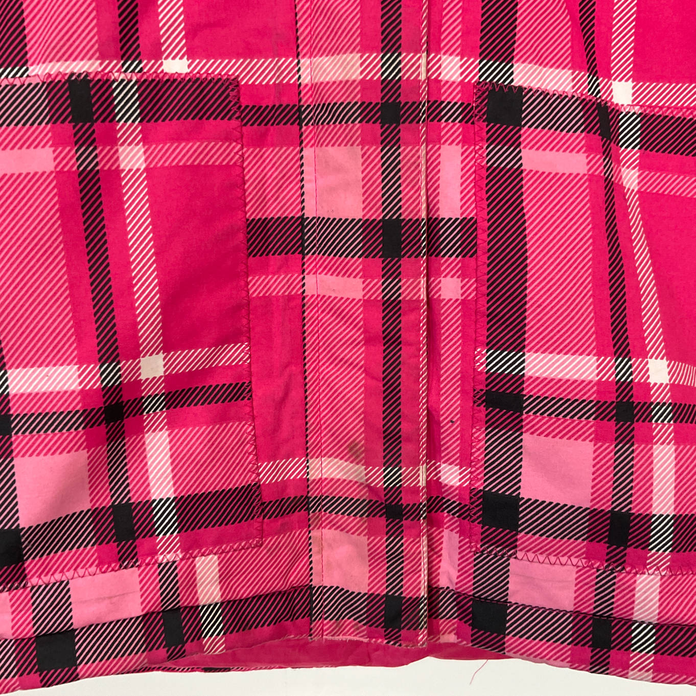 A'ND Pink Plaid Hooded Jacket – Size 14