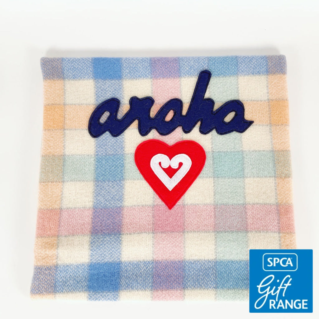 Artearoa - Aroha Cushion Cover - Pastel Multi Check