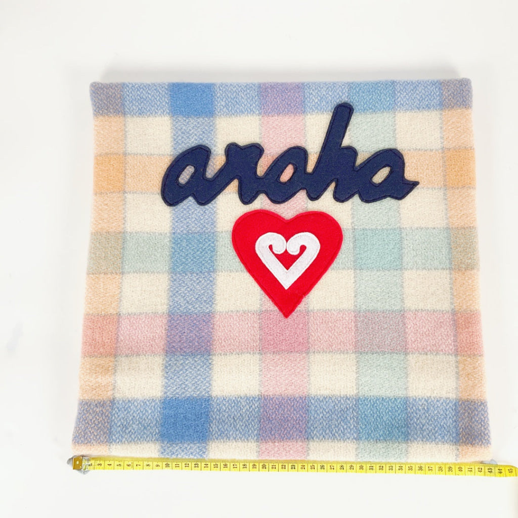 Artearoa - Aroha Cushion Cover - Pastel Multi Check