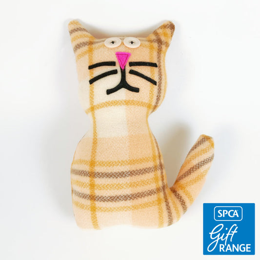 Artearoa – Blanket Cat – Peach Check