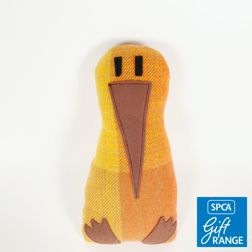 Artearoa – Colourful G.N. Kiwi – Golden Ochre Check