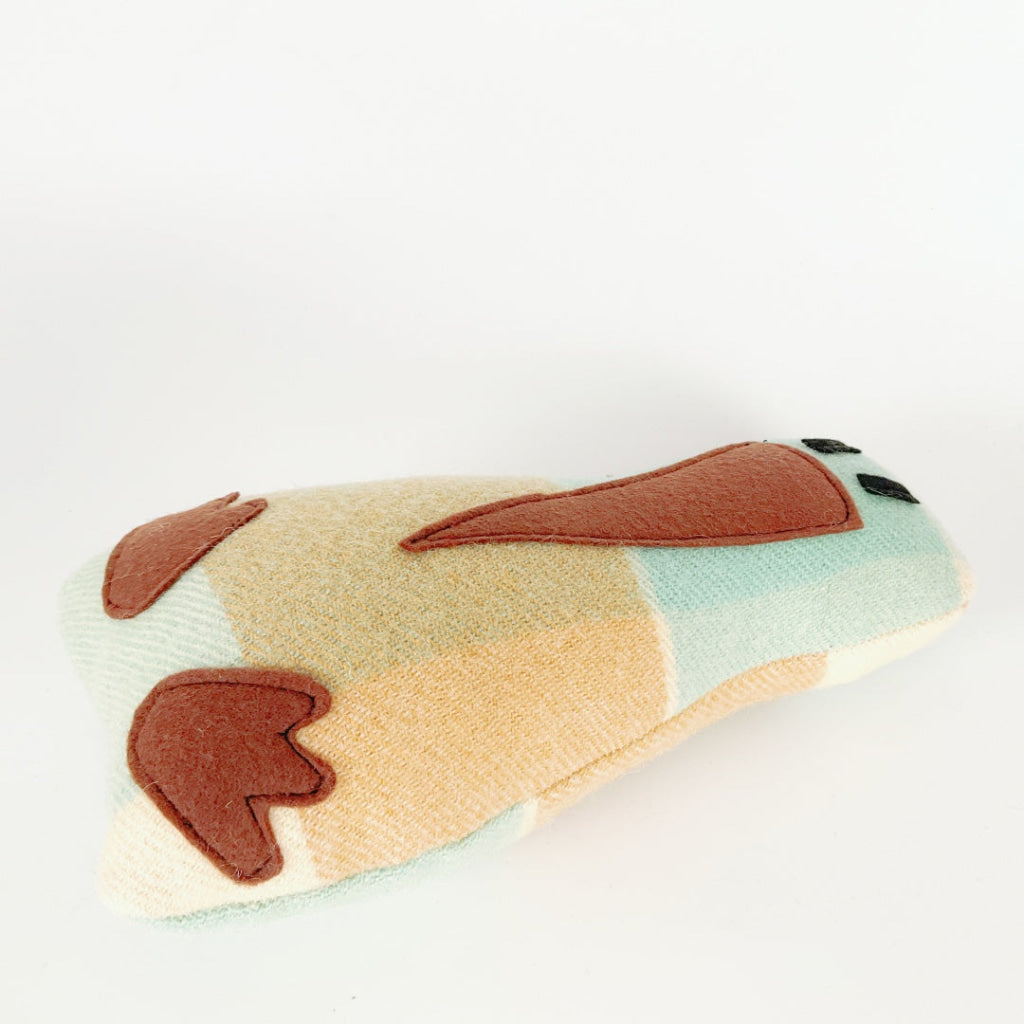 Artearoa – Colourful G.N. Kiwi – Mint & Ochre Check