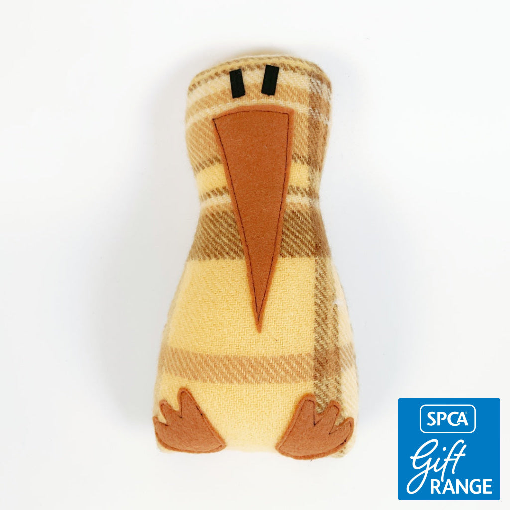 Artearoa – Colourful G.N. Kiwi – Neutral Brown Check