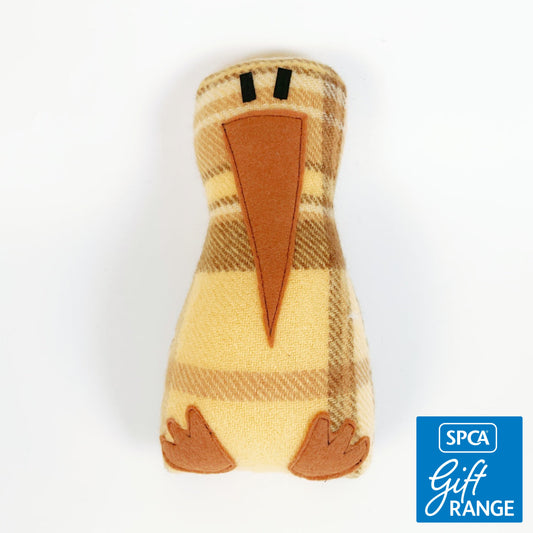 Artearoa – Colourful G.N. Kiwi – Neutral Brown Check