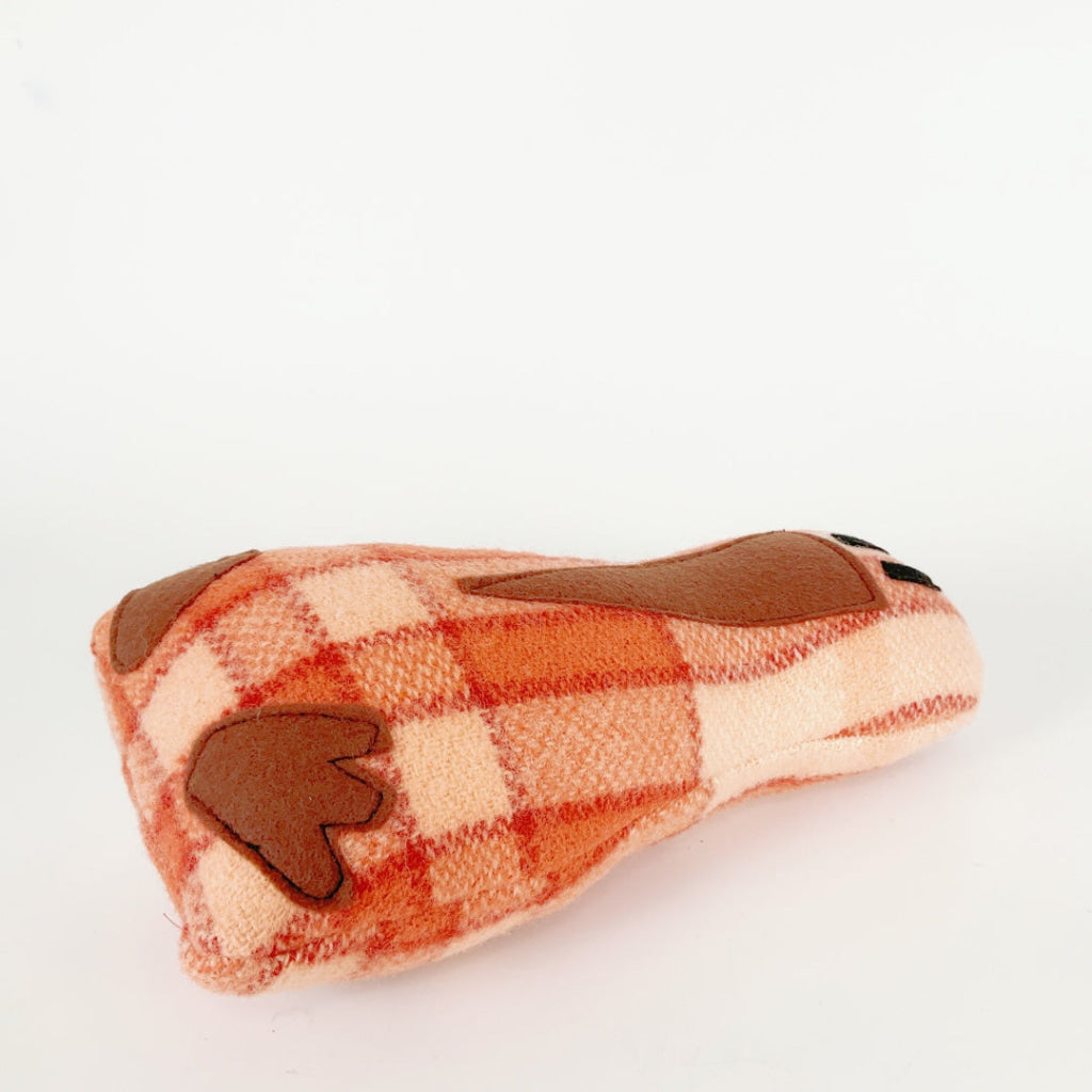 Artearoa – Colourful G.N. Kiwi – Peach & Cream Check