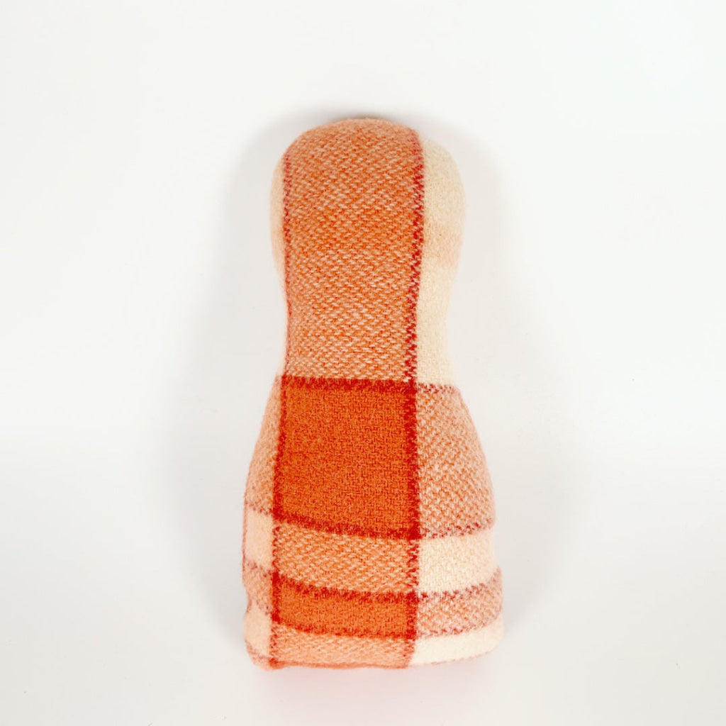 Artearoa – Colourful G.N. Kiwi – Peach & Cream Check