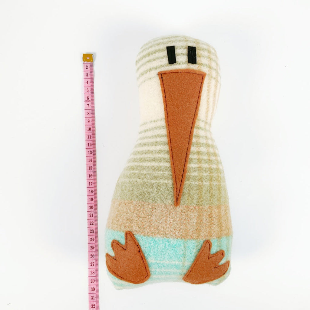 Artearoa – Colourful G.N. Kiwi – Sage & Aqua Stripe