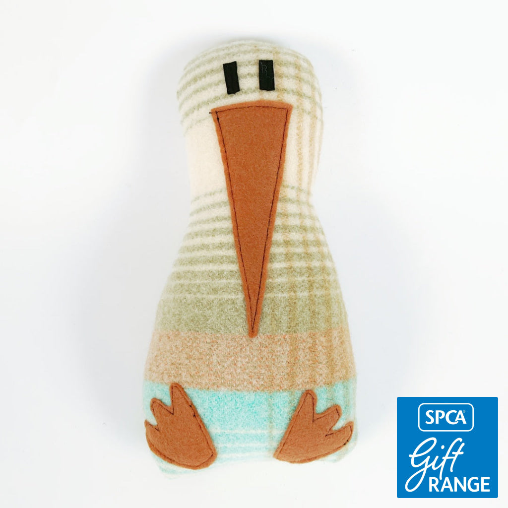 Artearoa – Colourful G.N. Kiwi – Sage & Aqua Stripe