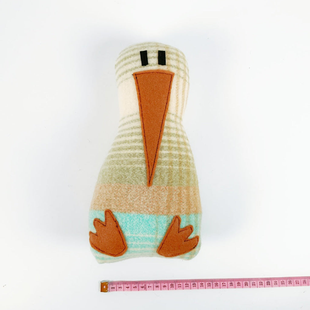 Artearoa – Colourful G.N. Kiwi – Sage & Aqua Stripe