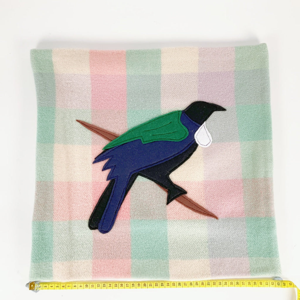 Artearoa - Tui Cushion Cover - Pastel Multi Check