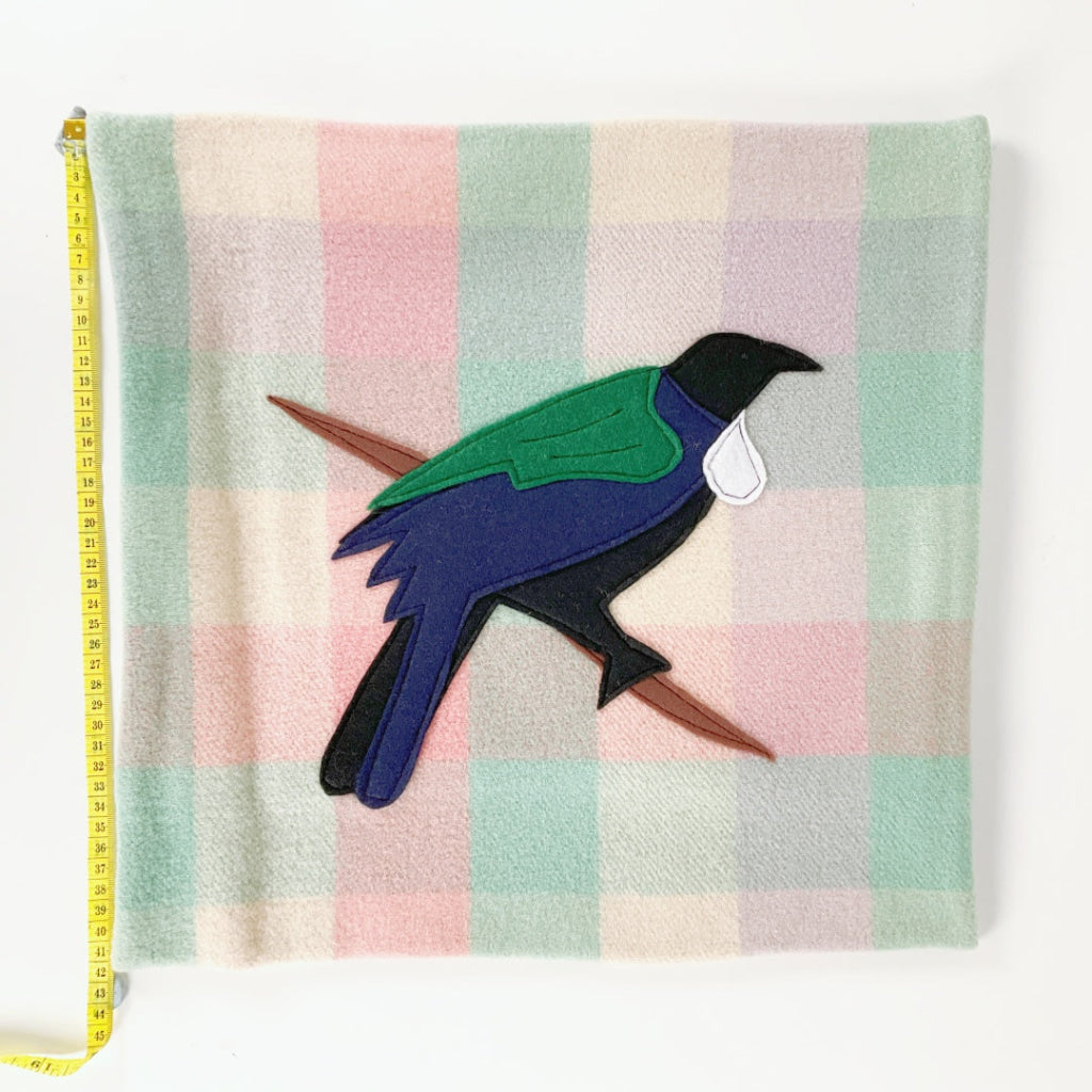 Artearoa - Tui Cushion Cover - Pastel Multi Check