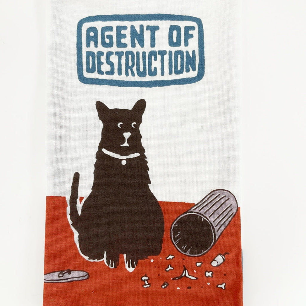 BlueQ - Agent Of Destruction Dish Towel