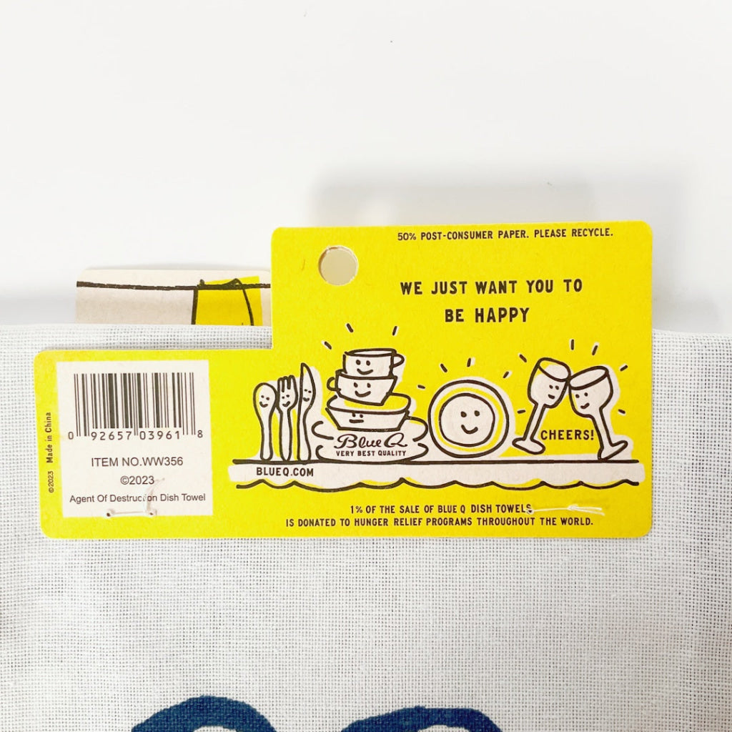 BlueQ - Agent Of Destruction Dish Towel