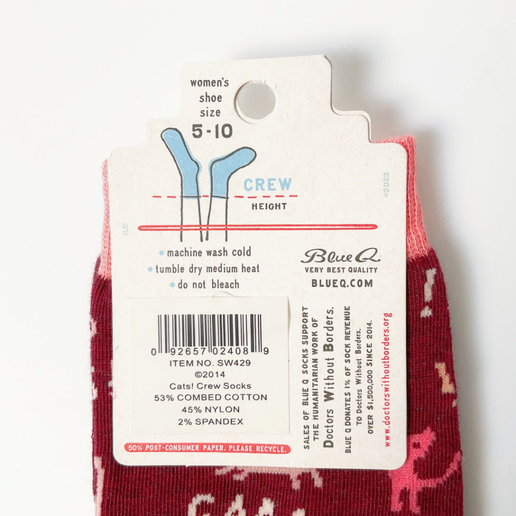 BlueQ - Cats! Crew Socks