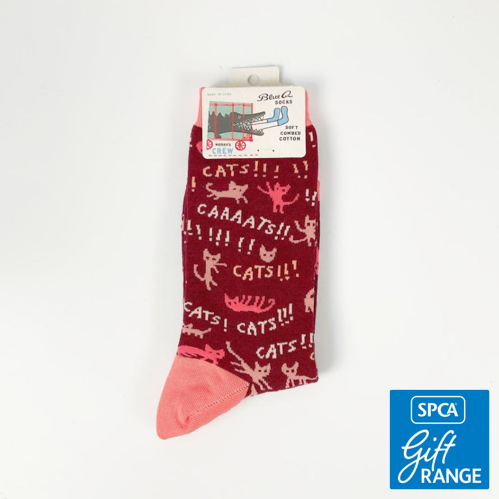 BlueQ - Cats! Crew Socks