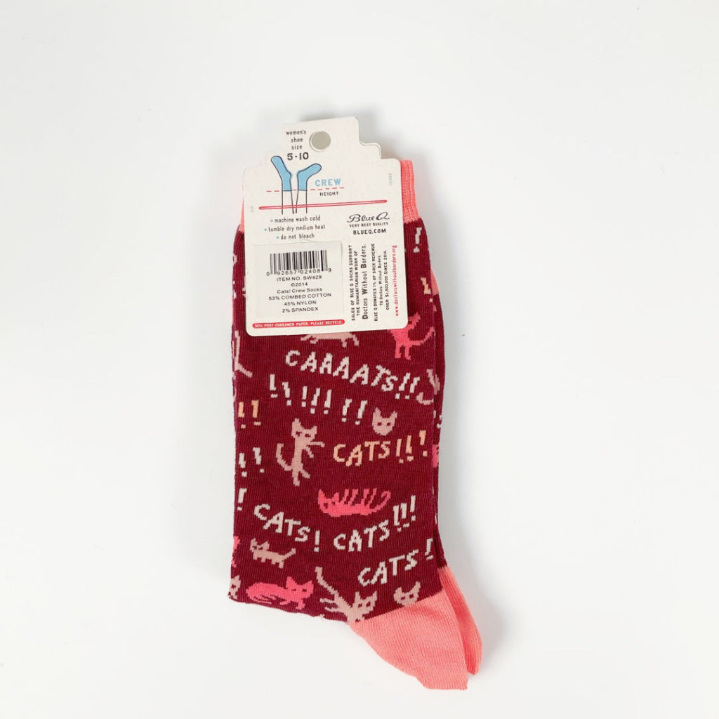 BlueQ - Cats! Crew Socks