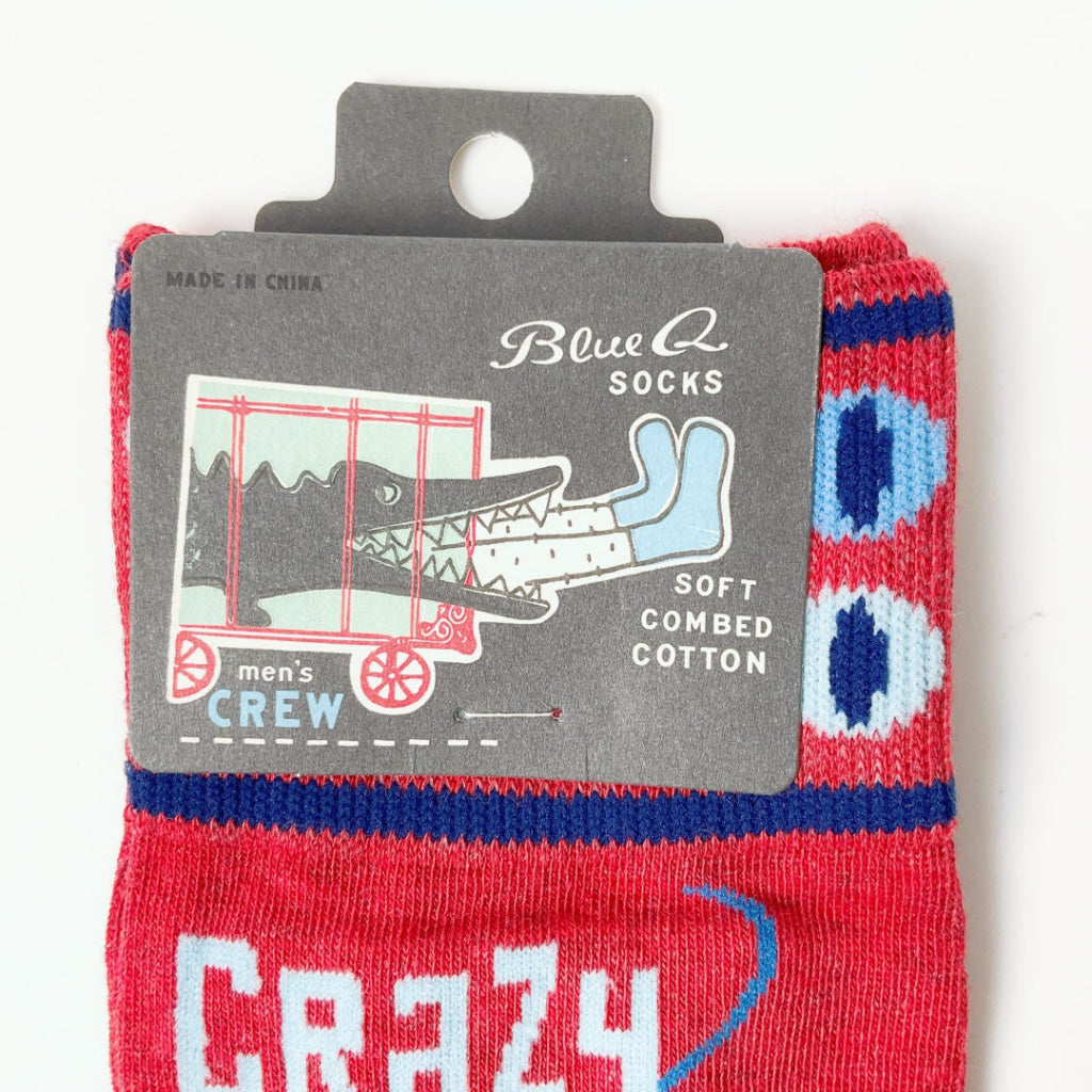 BlueQ - Crazy Cat Dude Men’s Socks