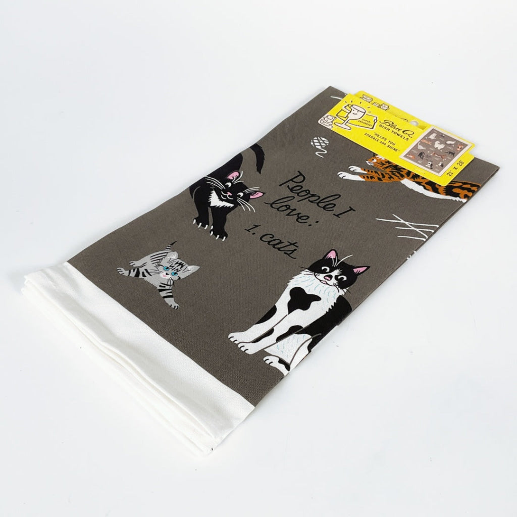 BlueQ - People I Love: Cats Dish Towel