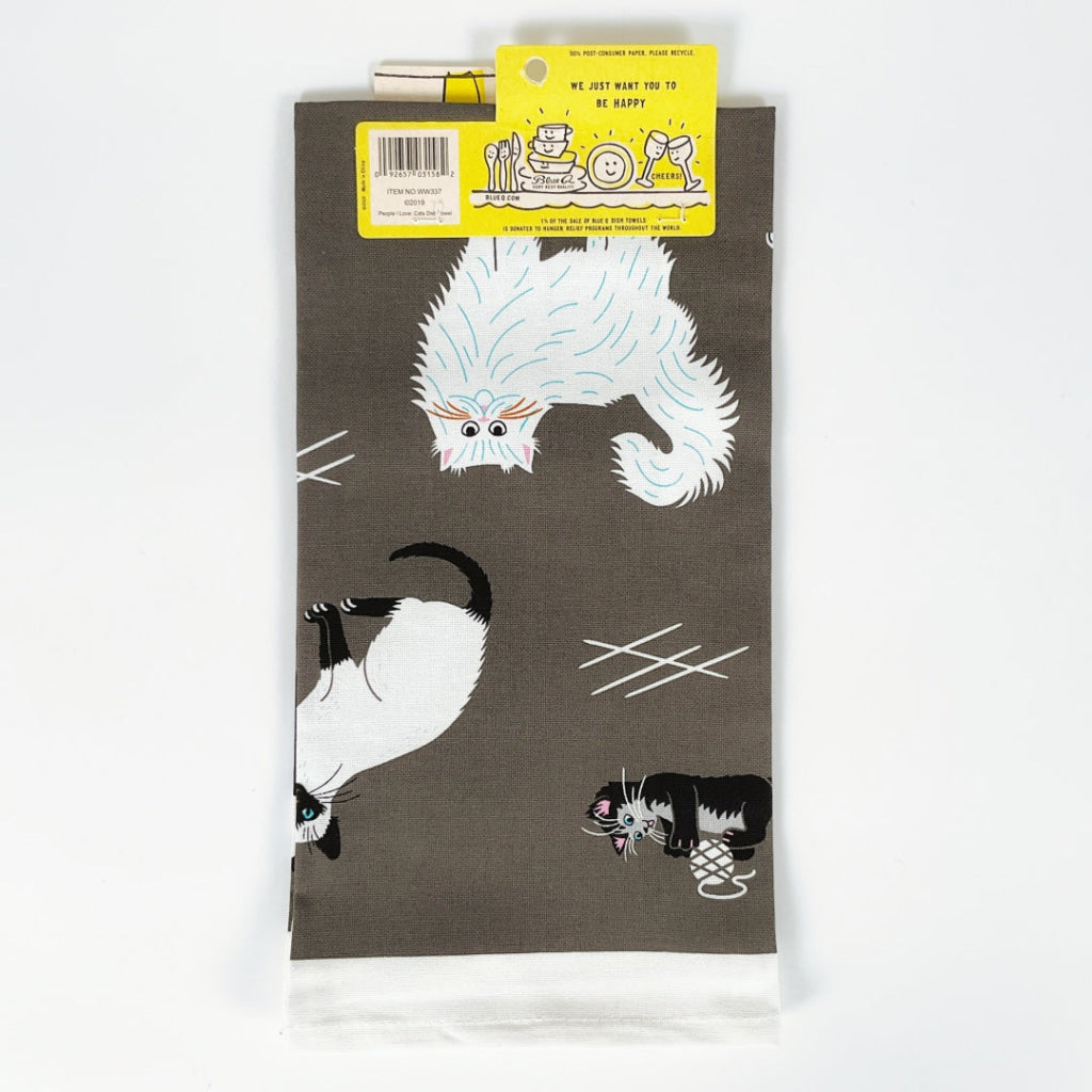 BlueQ - People I Love: Cats Dish Towel