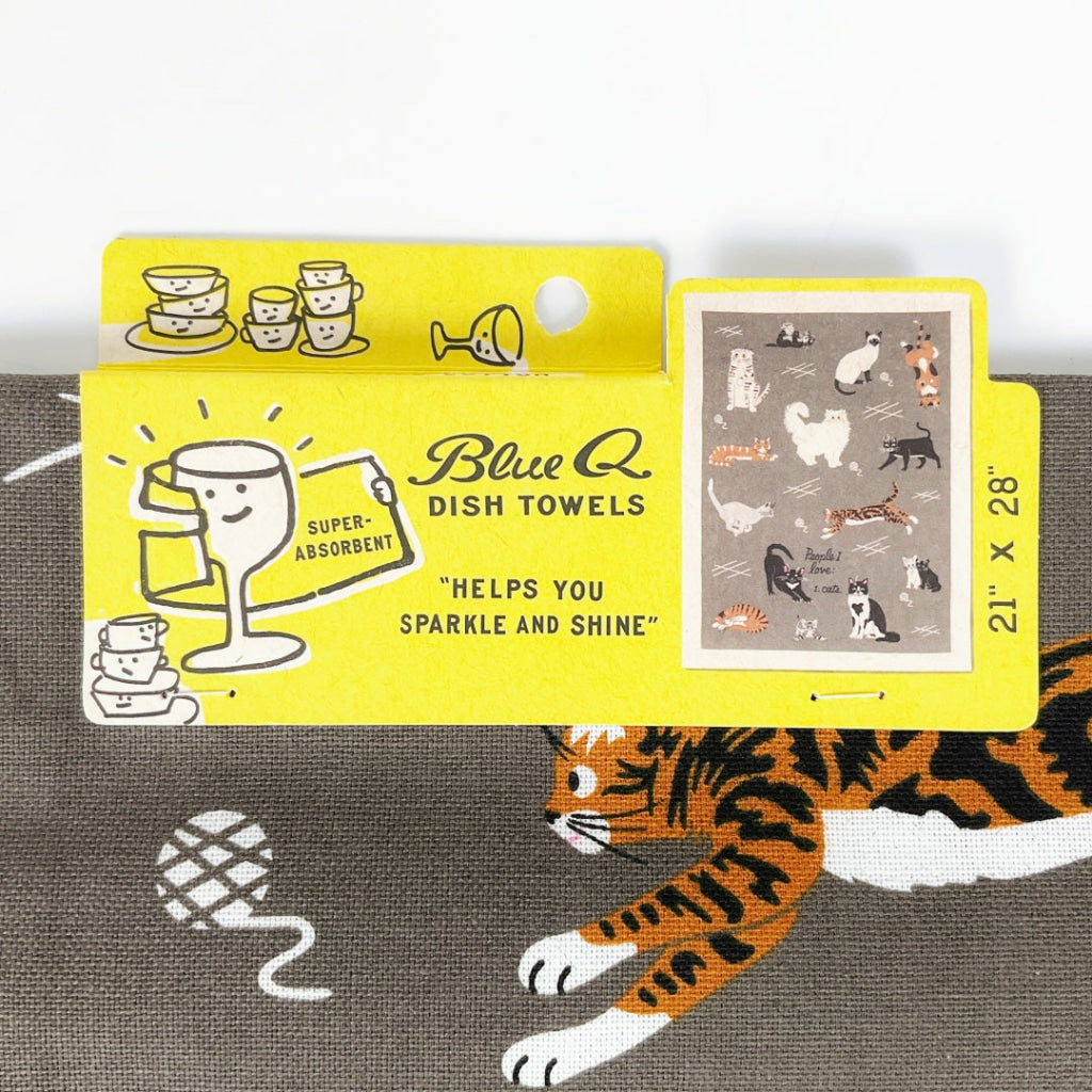 BlueQ - People I Love: Cats Dish Towel