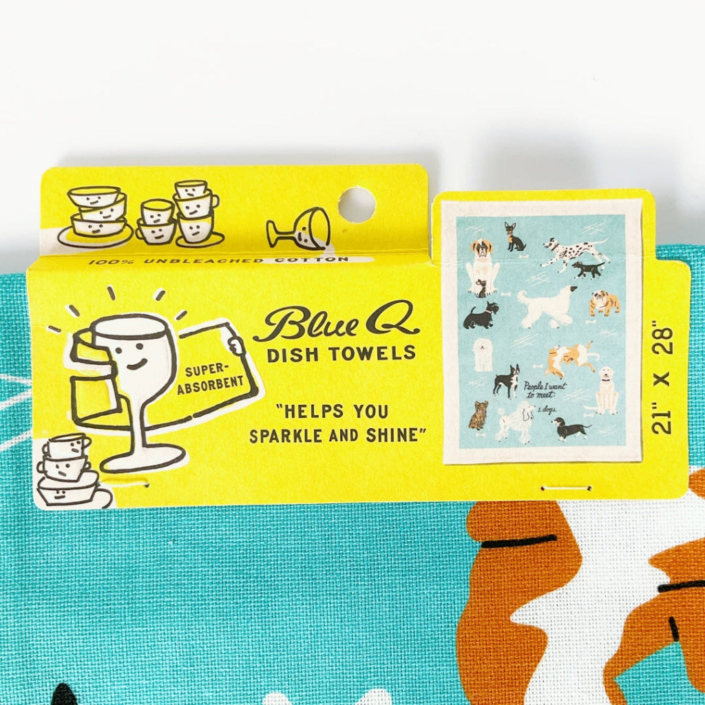 BlueQ - People To Meet: Dog Dish Towel