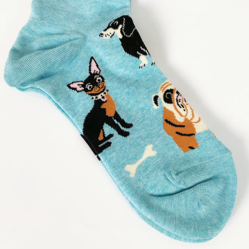 BlueQ - People To Meet: Dogs Crew Socks