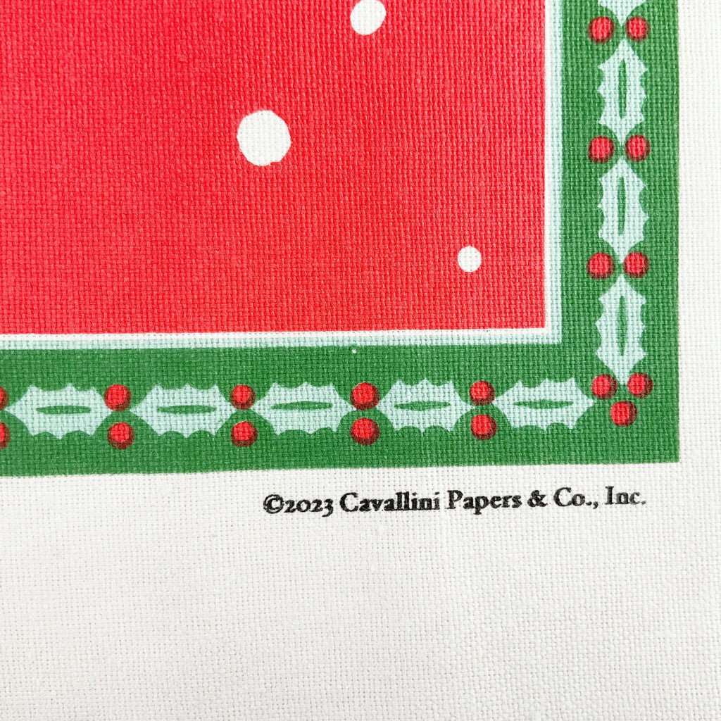 Cavallini & Co - Merry Christmas Vintage Tea Towel