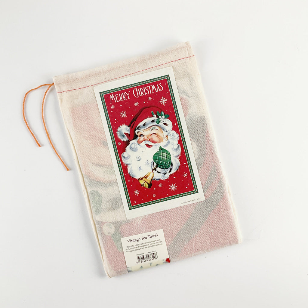 Cavallini & Co - Merry Christmas Vintage Tea Towel