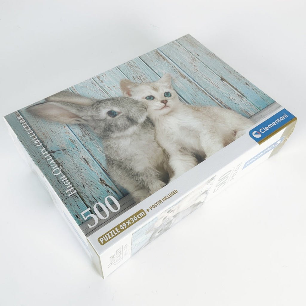 Clementoni - Cat & Bunny 500 Piece Puzzle