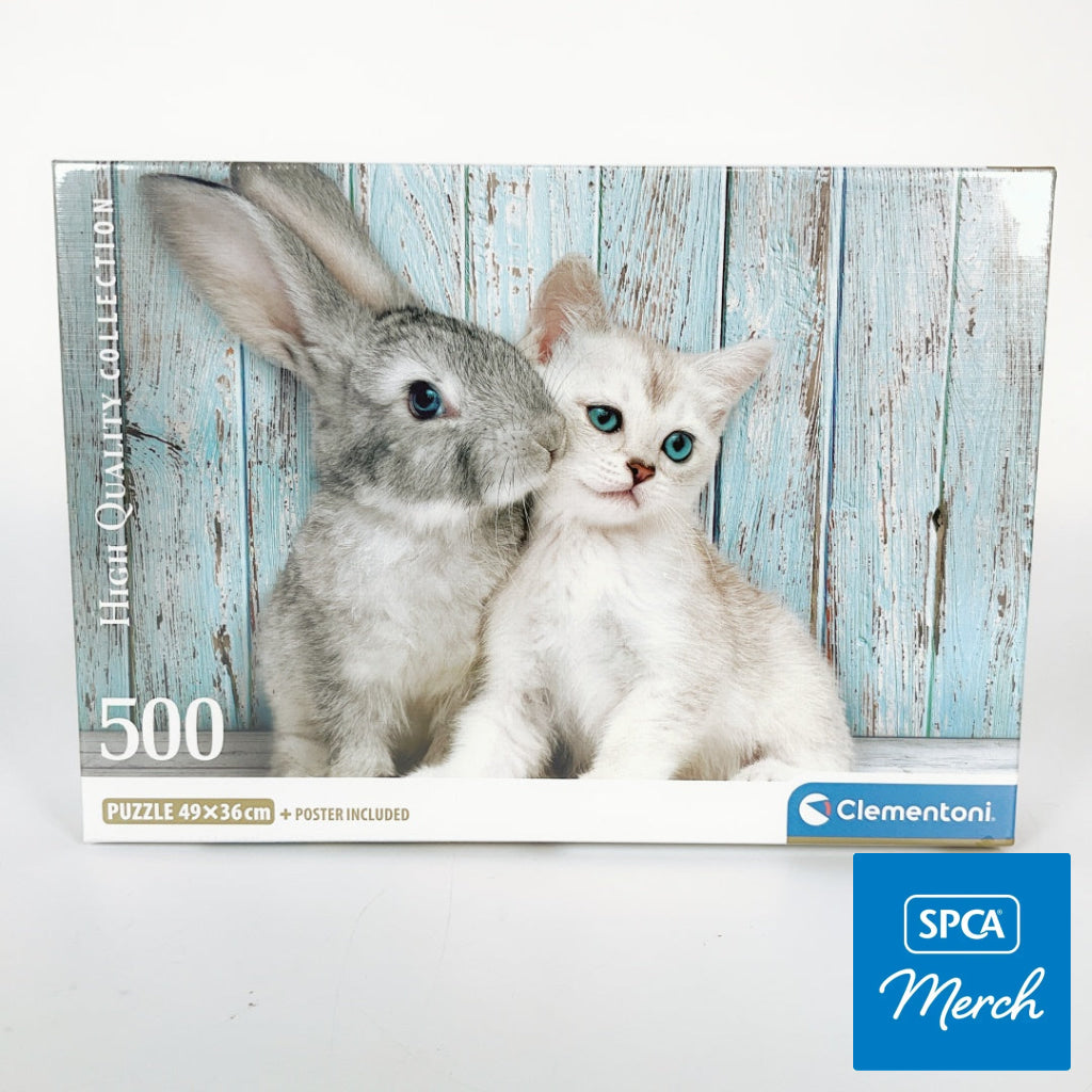 Clementoni - Cat & Bunny 500 Piece Puzzle