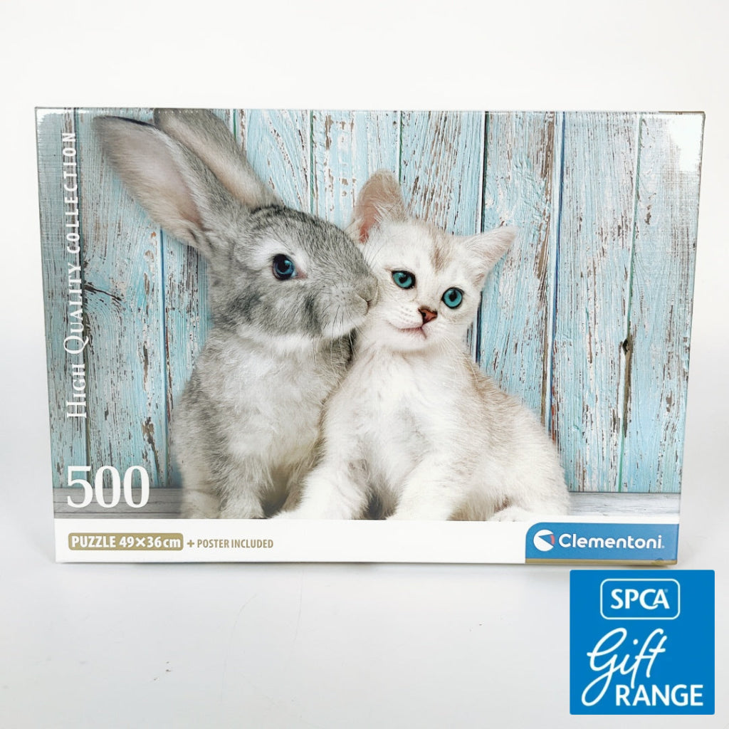 Clementoni - Cat & Bunny 500 Piece Puzzle