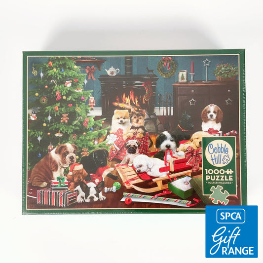 Cobble Hill - Christmas Puppies 1000 Piece Family Puzzle