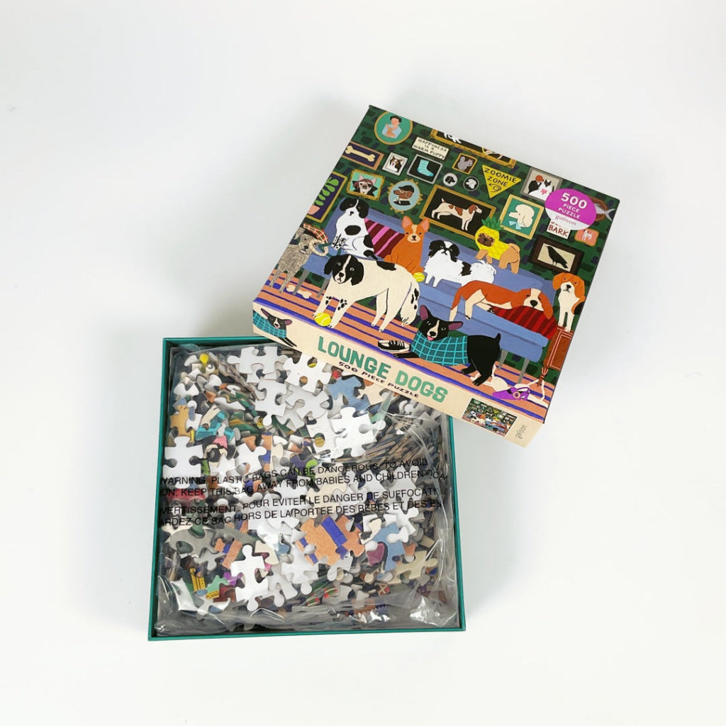 Galison - Lounge Dogs 500 Piece Puzzle