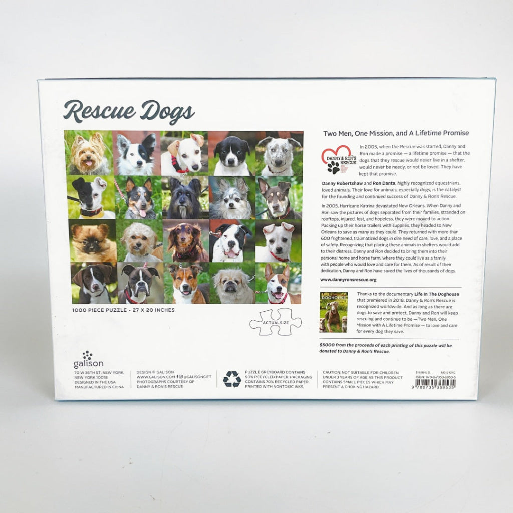Galison - Rescue Dogs 1000 Piece Puzzle
