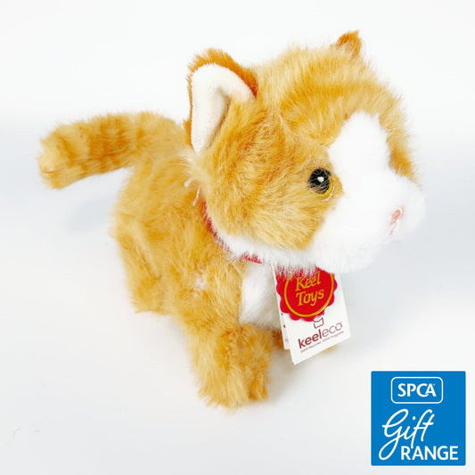 Keeleco - 18cm Pouncing Kitty Love - Ginger