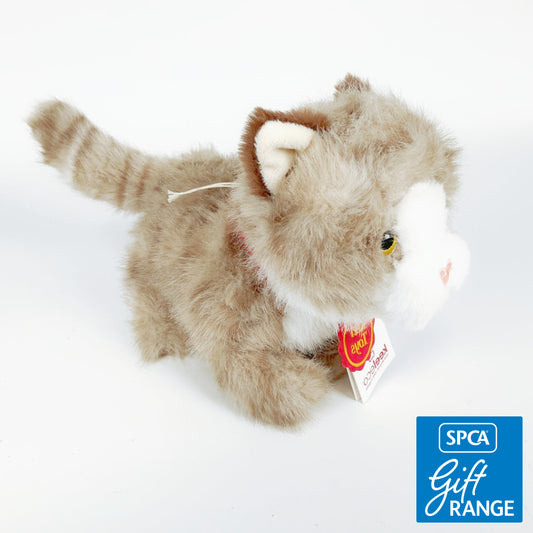 Keeleco - 18cm Pouncing Kitty Love - Grey