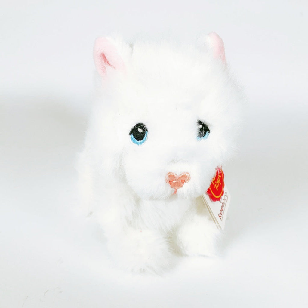 Keeleco - 18cm Pouncing Kitty Love - White