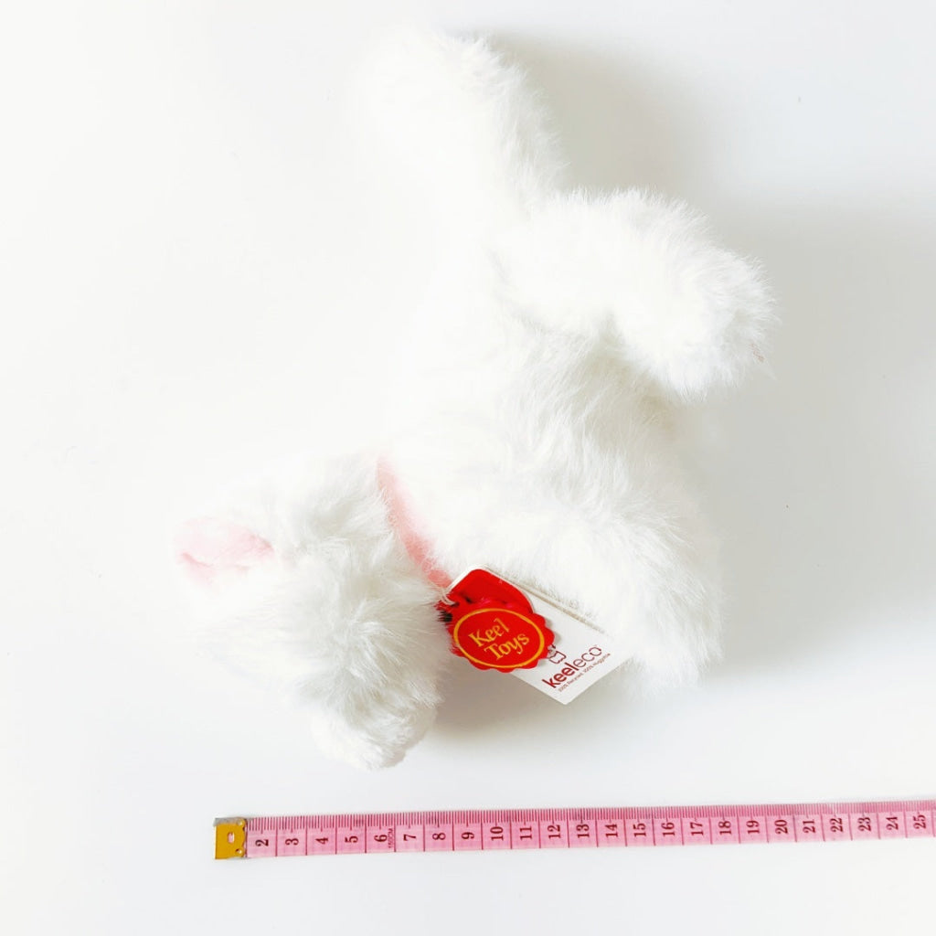Keeleco - 18cm Pouncing Kitty Love - White