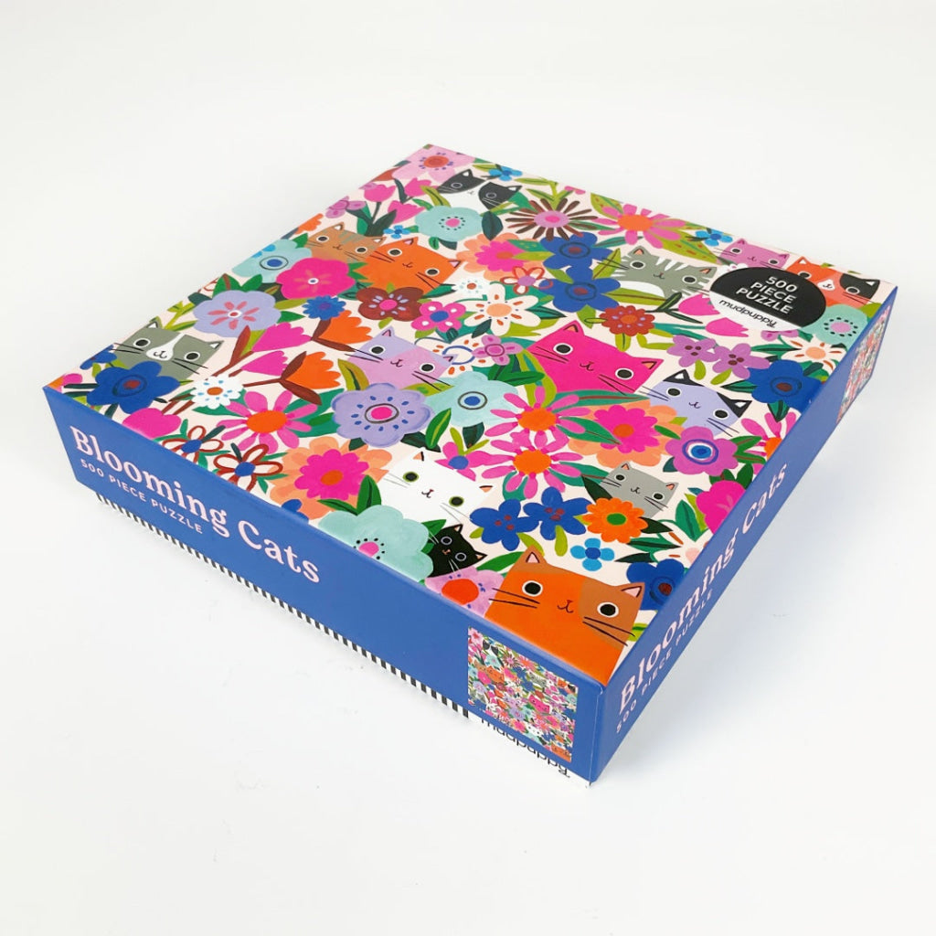 Mudpuppy - Blooming Cats 500pcs Family Puzzle