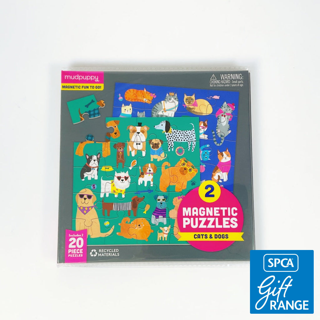 Mudpuppy - Cats & Dogs Magnetic Puzzles 20 Piece x 2