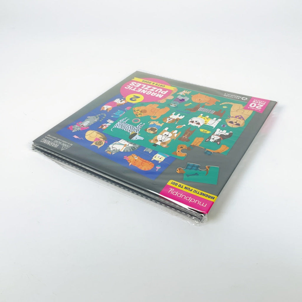Mudpuppy - Cats & Dogs Magnetic Puzzles 20 Piece x 2