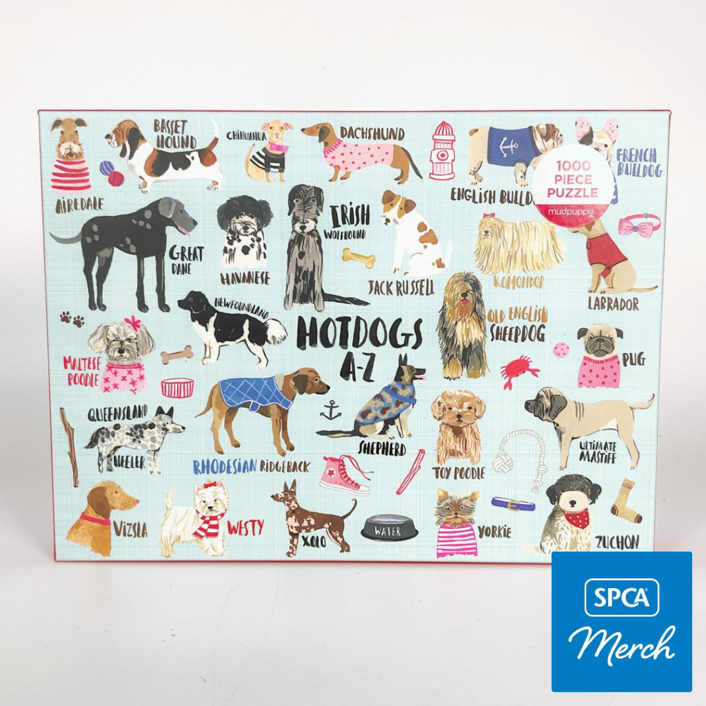 Mudpuppy - Hot Dogs A-Z 1000 Piece Family Puzzle