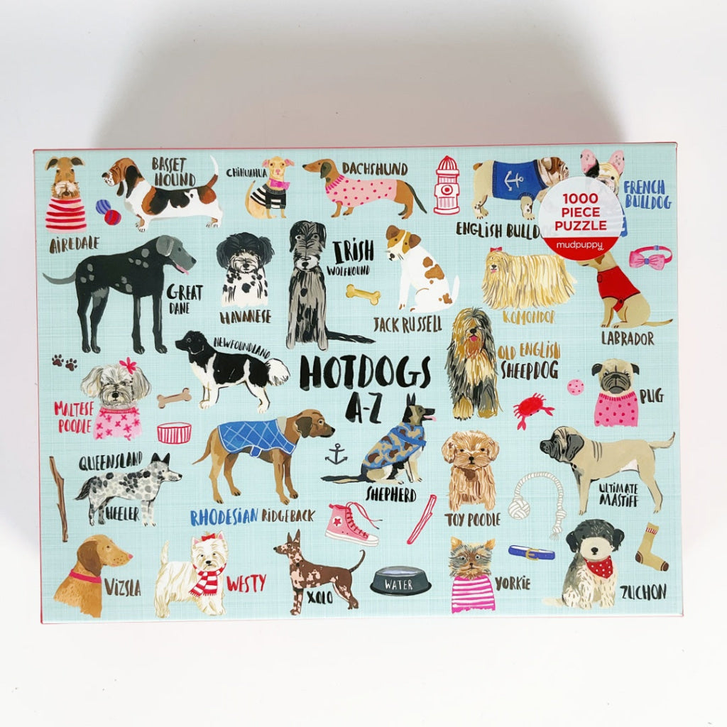 Mudpuppy - Hot Dogs A-Z 1000 Piece Family Puzzle