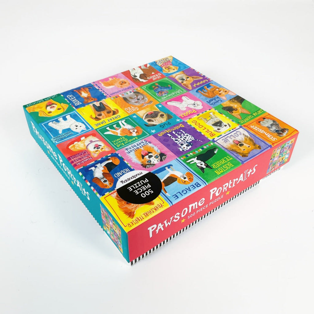 Mudpuppy - Pawsome Portraits 500pcs Family Puzzle