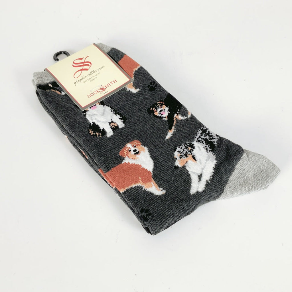 Sock Smith - Aussies - Charcoal Heather