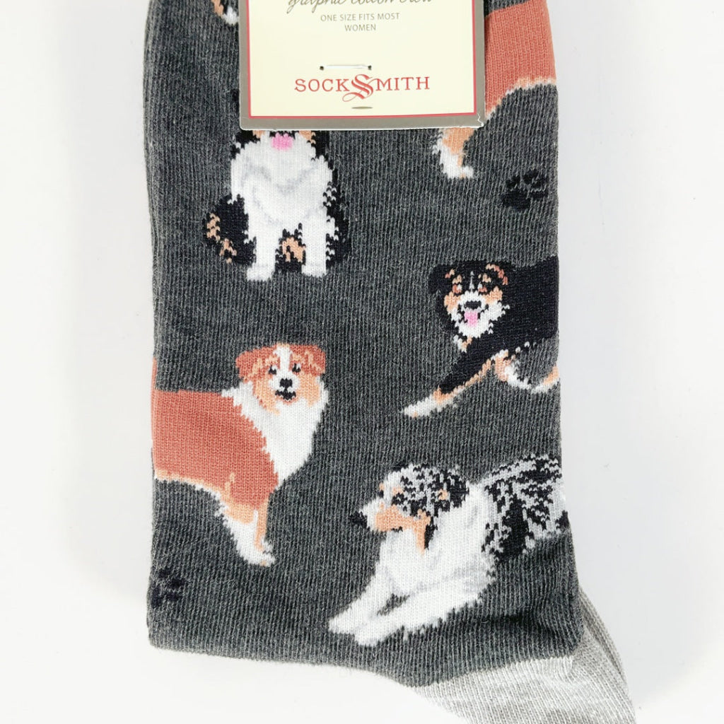 Sock Smith - Aussies - Charcoal Heather
