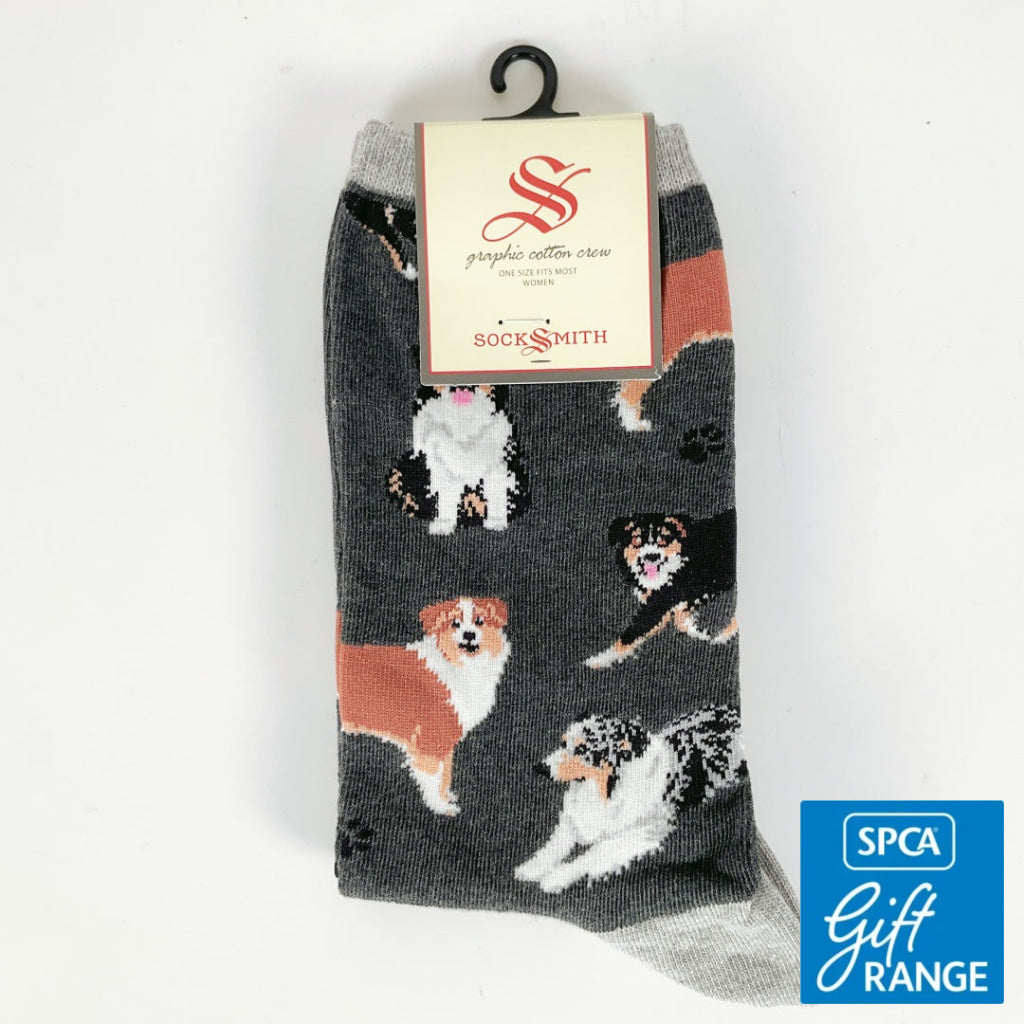 Sock Smith - Aussies - Charcoal Heather