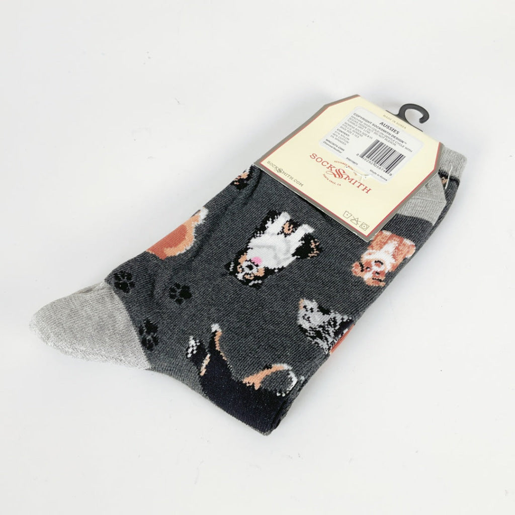 Sock Smith - Aussies - Charcoal Heather