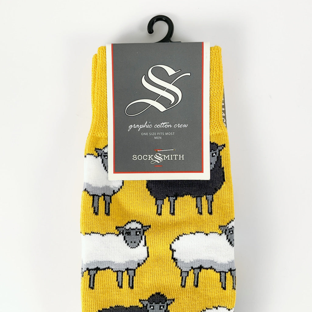 Sock Smith - Black Sheep Yellow