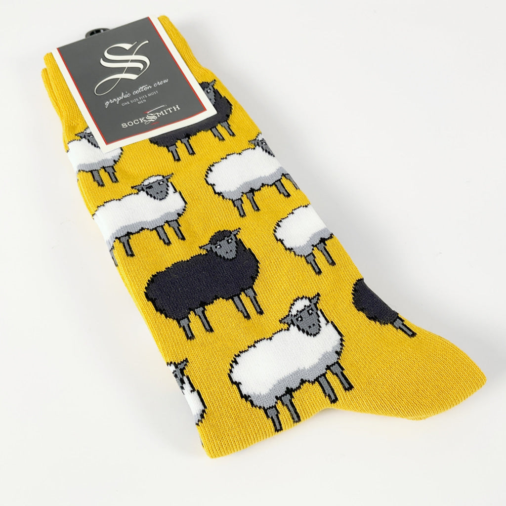 Sock Smith - Black Sheep Yellow